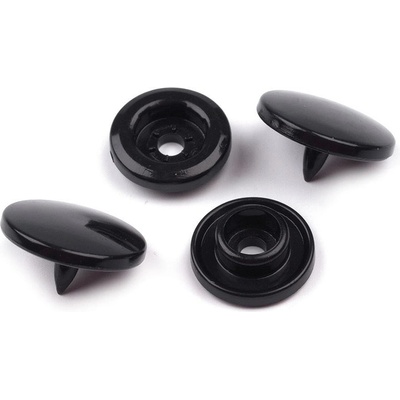 Plastové patentky / stiskací knoflíky vel. 18" Varianta: 4 B5 černá, Balení: 50 sada – Zboží Dáma