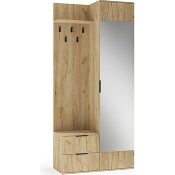 Halmar Портманто с огледало coral златен дъб