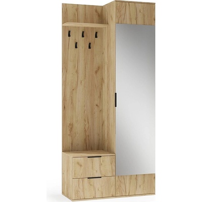 Halmar Портманто с огледало coral златен дъб