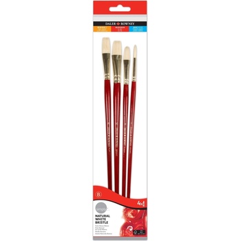 Daler-Rowney Simply Oil Brush Natural Filbert Комплект четки 4 бр (216940401)