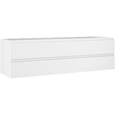 Mexen Rivel шкаф за баня под умивалник 160 см, 2 чекмеджета, оребрена, бяла матова - 91A20-16047-2-BFF01 (91A20-16047-2-BFF01)