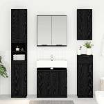 vidaXL Шкаф за баня Черния дъб 64, 5 x 33, 5 x 59 см Инженерна дървесина (880745)