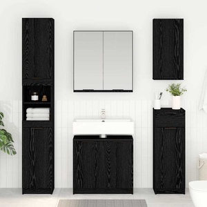 vidaXL Шкаф за баня Черния дъб 64, 5 x 33, 5 x 59 см Инженерна дървесина (880745)