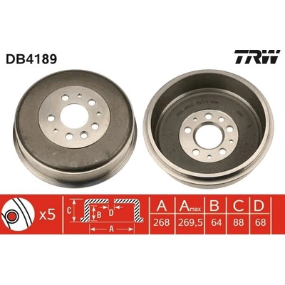 Brzdový buben TRW DB4189