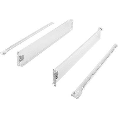 Strong kolečkový výsuv s bočnicí 86/450 mm bílý