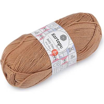 Pletací příze Baby One 100 g, střední, 11 (847) hnědobéžová