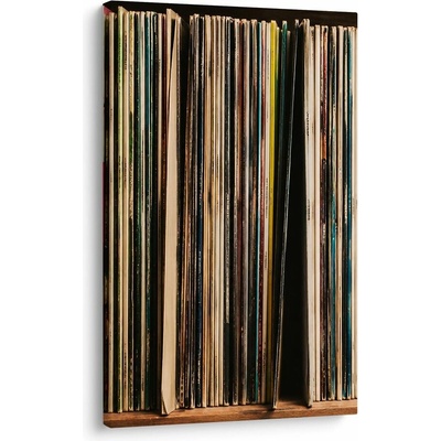 Obraz sbírka starých LP desek - 60x90