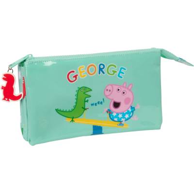 Peppa Pig Двоен Моливник Peppa Pig George Мента 22 x 12 x 3 cm