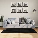 vidaXL Килим HUARTE с къс косъм, мек и миещ се, черен, 80x150 см (375109)