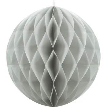 Image 1 of PartyDeco Хартиена топка - сива 10см