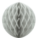 PartyDeco Хартиена топка - сива 10см