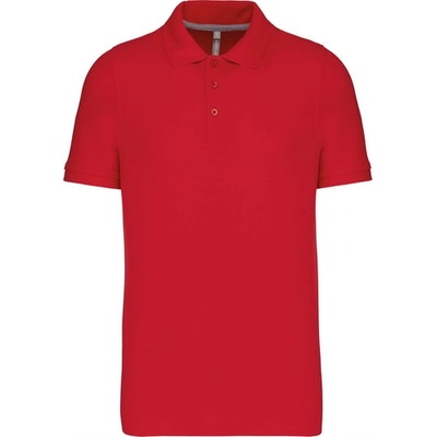 Kariban piquÉ k241 / Мъжка поло тениска с къс ръкав - червена xxxl (20k24100413)