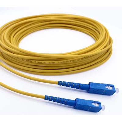 Conneu SC-UPC-SC-UPC, симплекс, сингъл мод OS2, 3 мм оптичен пач кабел & mdash; 50 метра (CNFJ-SCSCOS2SYE3mm-50)