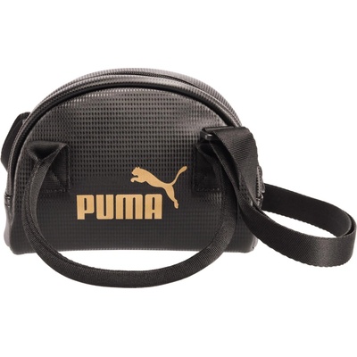 Puma dámska kabelka CORE UP MINI GRIP BAG čierna zlatá