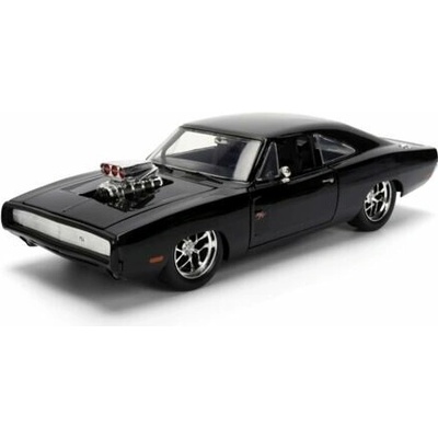 Jada Toys Rychle a zběsile kovové auto 1970 Dodge Charger s figurkou 1:24