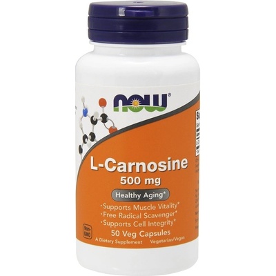 Now Foods NOW L-Carnosine L-Karnosin 500 mg 50 rostlinných kapslí