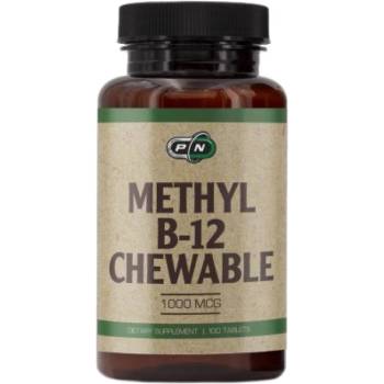 PURE Nutrition USA Methyl B-12 1000 mcg [100 Дъвчащи таблетки] Череша