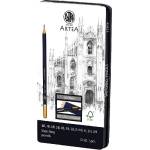Astra Графитен молив astra с метална кутия 8b-3h 12 броя 206120013 (206120013)
