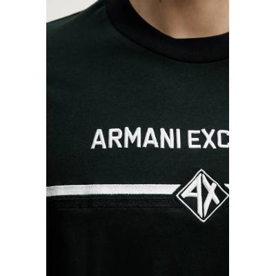 Giorgio Armani Памучна тениска Armani Exchange в зелено с апликация XM000274 AF12308 (XM000274.AF12308)