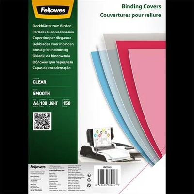 Fellowes Лицева страница, a4, 150 микрона, pet, fellowes, водопрозрачна 5384501 (5384501)
