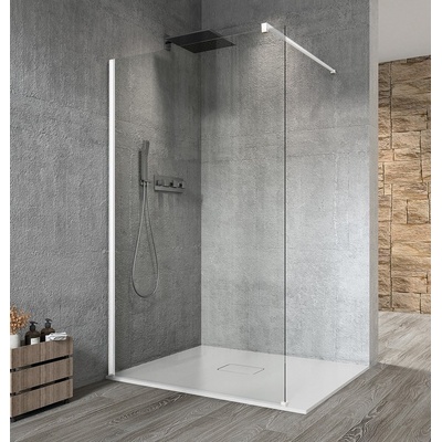 Gelc vario White jednodílná zástěna k instalaci ke stěně, čiré sklo, 1300 mm GX1213GX1015