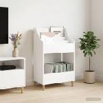 vidaXL Медийни рафтове Бяло 70, 5 x 46 x 112 см Инженерна дървесина (8012898)