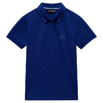 Nina short sleeve polo - Blue (Bellwether Blue)