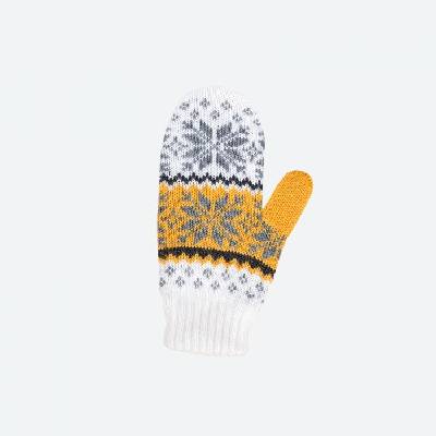 Detské pletené Merino rukavice Kama RB204