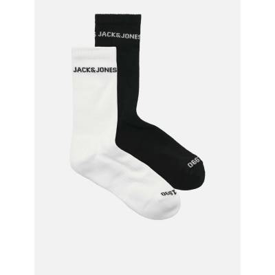 Jack and Jones Чорапи Jack and Jones Men's Basic Crew Socks - Blac/White