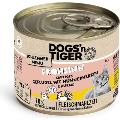 Dogsn Tiger gurmánske menu hydina s kuracím 6 x 200 g