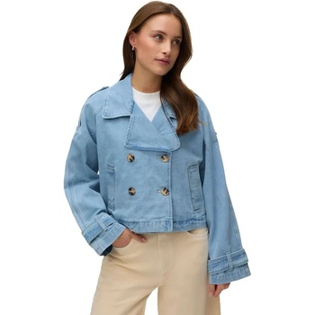 VERO MODA Палто Vero moda Lelou Short coat - Blue (Light Blue Denim)