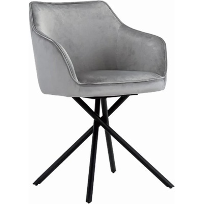 Mebeli Diskret К-330 Стол - светло сиво + тъмно сиво + черно