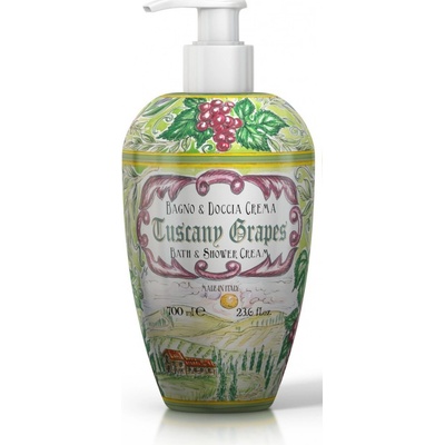 Rudy Profumi (Le Maioliche) Krémový sprchový gel a pěna do koupele TUSCANY GRAPES 700 ml