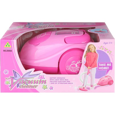 Dudlu Vysavač růžový na baterie