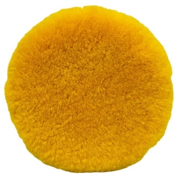 BRAYT Leštící kotouč z jehněčí vlny - oranžový 180 mm