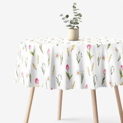 Goldea okrúhly teflónový obrus dotyk jari Ø 100 cm