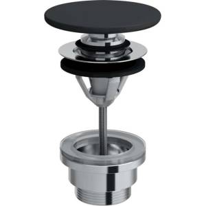 Laufen - Затварящ се изпускателен клапан, „Click-clack, черен H8981920200001 (H8981920200001)