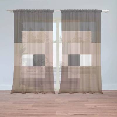 Záclony Blocks Obličej: 2ks 150x250cm