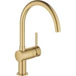 GROHE Minta кухненски смесител с едноръкохватков механизъм, златист цвят Cool Sunrise (32917GN0)
