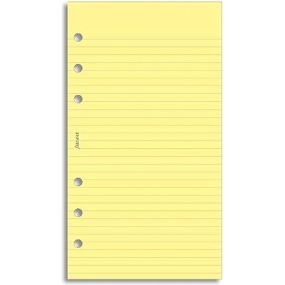 Filofax linkovaný papír žlutý 30 listů