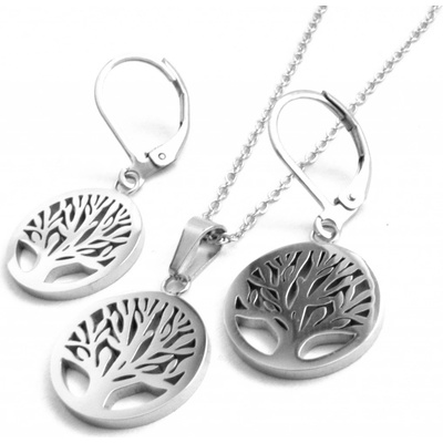 Steel Jewelry Set Náhrdelník a náušnice strom života z chirurgické oceli SET180474 – Zbozi.Blesk.cz