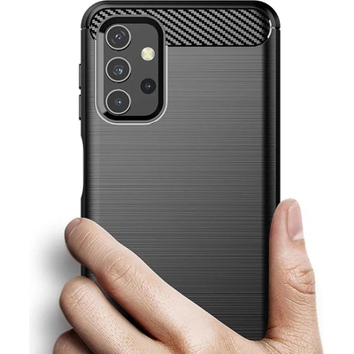 Forcell Противоударен Силиконов Калъф за Samsung A32 4G, Forcell Carbon Case, Черен (5903396104824)
