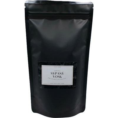 Sypaná svíčka, 100% přírodní vosk, barva bílá, 450g, 20 knotů, doba hoření 100 hodin