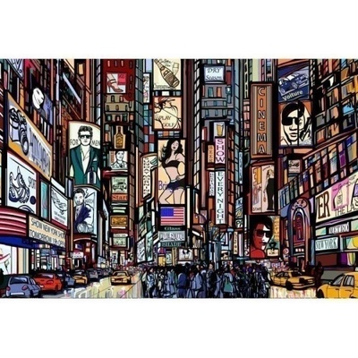 Dimex MA-5-0013 Samolepicí vliesová fototapeta na zeď Náměstí Times Square rozměry 375 x 250 cm