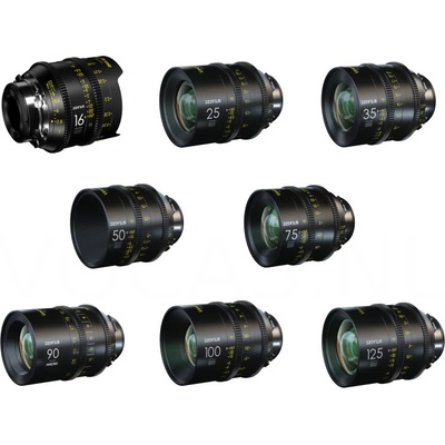 DZO Optics DZOFilm Vespid Prime 8-Lens Kit - PL Mount (16/25/35/50/75/90/100/125mm) Feet