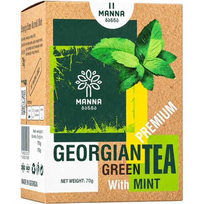 Manna Gruzínský premium Zelený čaj s mátou sypaný 70 g