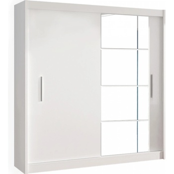 Kondela LOW s posuvnými dveřmi bílá 180 x 215 x 61 cm