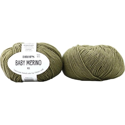 Drops Baby Merino 38 olivová