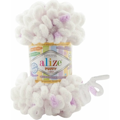 Puffy color pletení bez jehlic/háčku