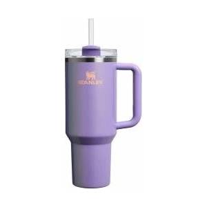 STANLEY 1913 Quencher H2.0 Flowstate Drinking Bottle with Straw 1.2L - Thermo Mug Cools for 11 Hours - 48 Hours Ice Cooled - Thermos Bottle BPA Free - Stainless Steel Drinking Cup - Periwinkle Shimmer - 10000